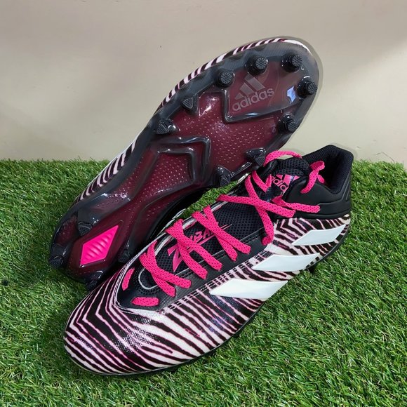 Men\'s Adidas Freak 20 Zebra Football Cleats Pink Multicolor EF8710 Size 14 NEW main image 4